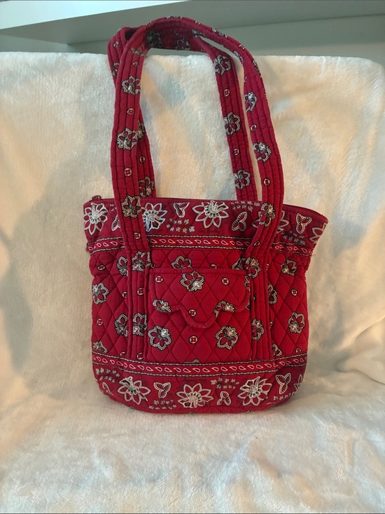 Vera Bradley Handbags - Vera Bradley Red Quilted Floral Tote